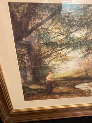 FRAMED PICTURE "AUTUMN BEECHES" BY FRED HINES