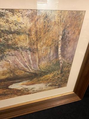FRAMED PICTURE "AUTUMN BEECHES" BY FRED HINES