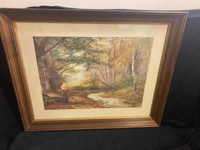 FRAMED PICTURE "AUTUMN BEECHES" BY FRED HINES