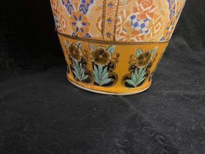 UNIQUE LARGE HAND PAINTED FLOOR VASE