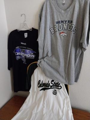 Three Shirts Broncos-Rockies and Colorado State