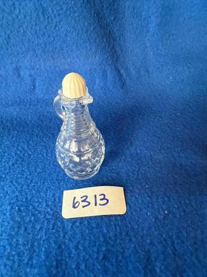 Pressed glass perfume bottle