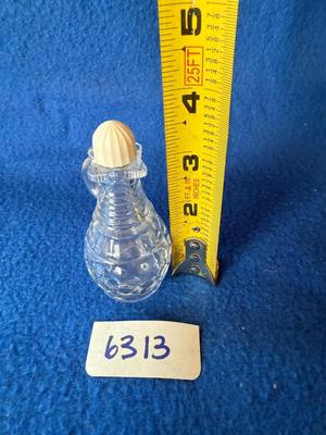 Pressed glass perfume bottle
