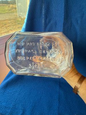 Vinegar glass cruet