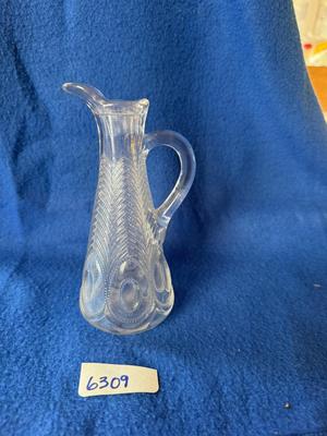 1902 EAPG Georgia pattern Peacock eye feather-cut glass