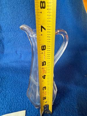Cruet with etched olive twig