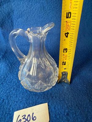 Small glass pitcher