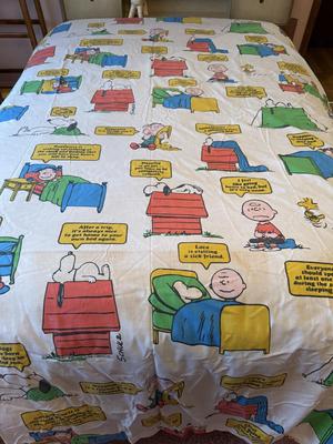 Snoopy twin size top sheet only