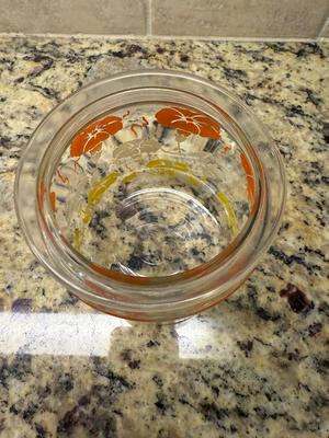 Anchor Hocking Morning Glory 1970’s jar with lid