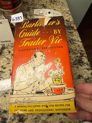 1947 Bartenders Guide-Budweiser candle-swizzle sticks etc