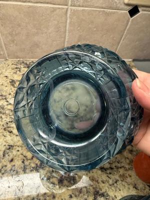 Indiana glass Stars and Stripes fairy lamp