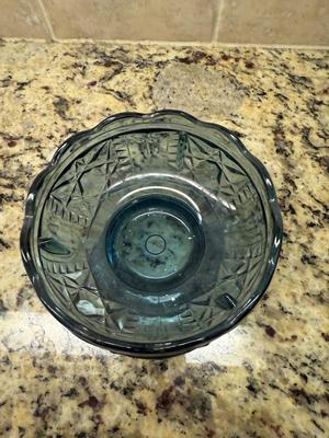 Indiana glass Stars and Stripes fairy lamp