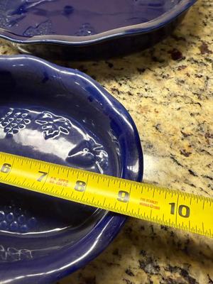 Cobalt blue casserole baking dishes-set of 2