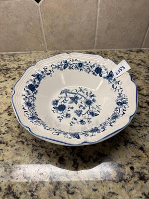 Pretty blue and white serving dishes