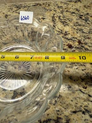 Set of 7-Indiana Tiara clear glass tray