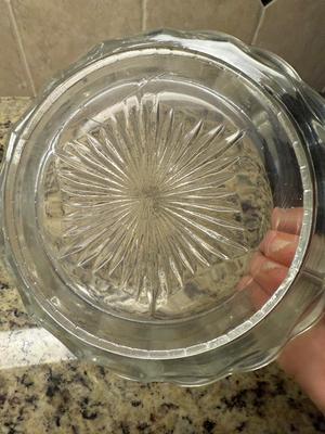Set of 7-Indiana Tiara clear glass tray