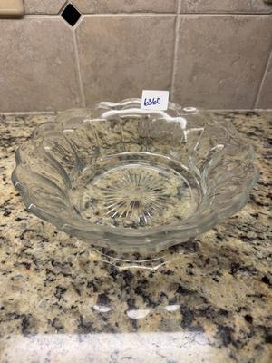 Set of 7-Indiana Tiara clear glass tray