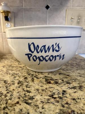 Dean’s popcorn bowl