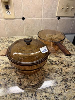 Vision casserole and sauce pan-one lid