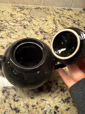 Black teapot