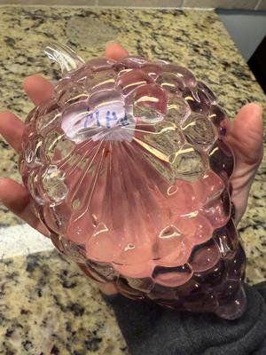 Purple grapes trinket dish