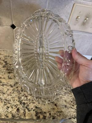 3 section serving dish