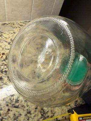 Giant glass jar with lid