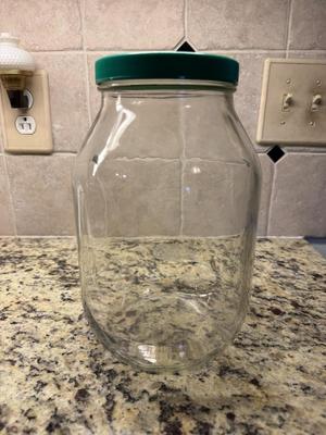 Giant glass jar with lid