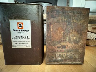 Vintage Baltimore Md. Spice Can and Black & Decker Oil Can