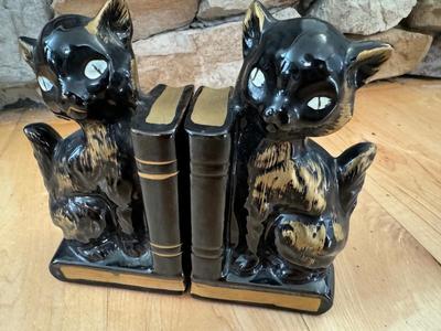Vintage Japan Cat Bookends