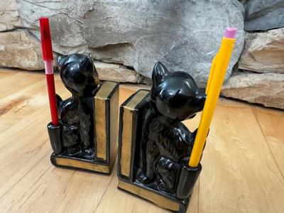 Vintage Japan Cat Bookends
