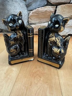 Vintage Japan Cat Bookends