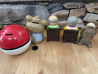 Five Coin Piggy Banks