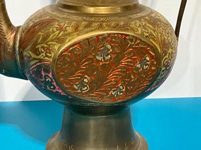 Vintage Brass Dallas Tea Pot, 21”