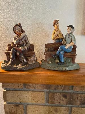 TWO VINTAGE PORCELAIN FIGURINES