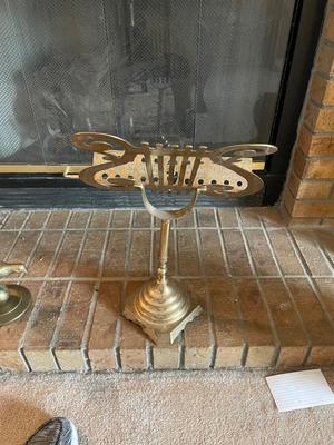 SOLID BRASS EAGLE & A SHEET MUSIC HOLDER