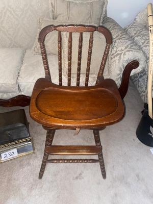 VINTAGE JENNY LIND HIGH CHAIR