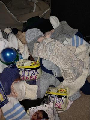Gigantic Ladies Sock Pile and new Nylons