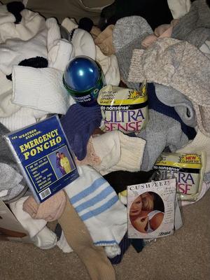 Gigantic Ladies Sock Pile and new Nylons
