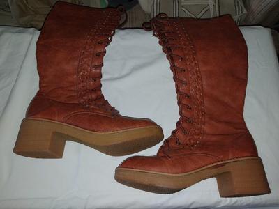 Leather Lace up Ladies Boots