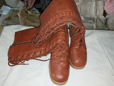 Leather Lace up Ladies Boots