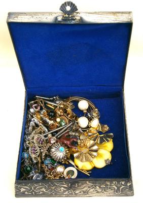 Vintage Silverplate Dresser Box