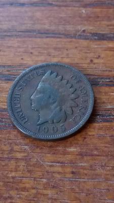LOT 51 1905 INDIAN HEAD PENNY