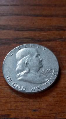 LOT 56 1963 FRANKLIN HALF DOLLAR