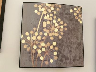 Set of 3 Flower Print Wall Art