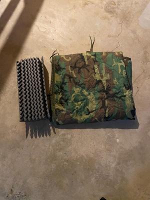 Camouflage Blanket and Sleeping Mat