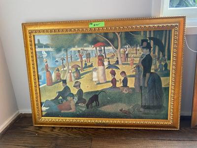 Georges Seurat "A Sunday on La Grande Jatte" Framed Art
