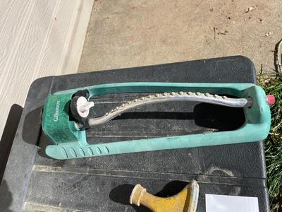 TUFF STORAGE BIN WITH HOSE AND SPRINKLERS