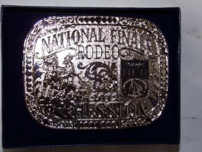 Hesston Wrangler 2012 National Finals Rodeo belt buckle