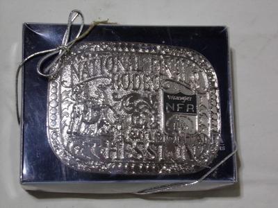 Hesston Wrangler 2012 National Finals Rodeo belt buckle